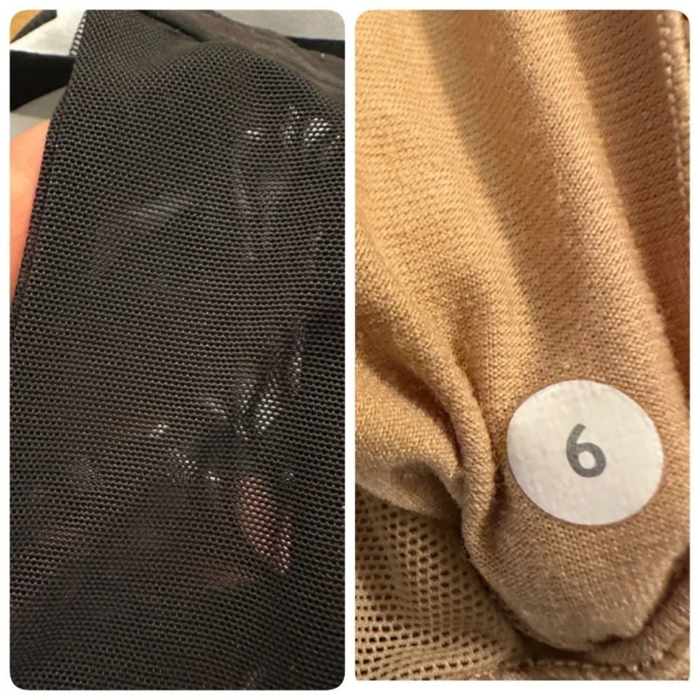 Lululemon Scoop Neck Tank in the "Arrow Chevron Polar Cream Black" pattern sz 6 - Picture 15 of 16